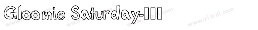 Gloomie Saturday字体转换